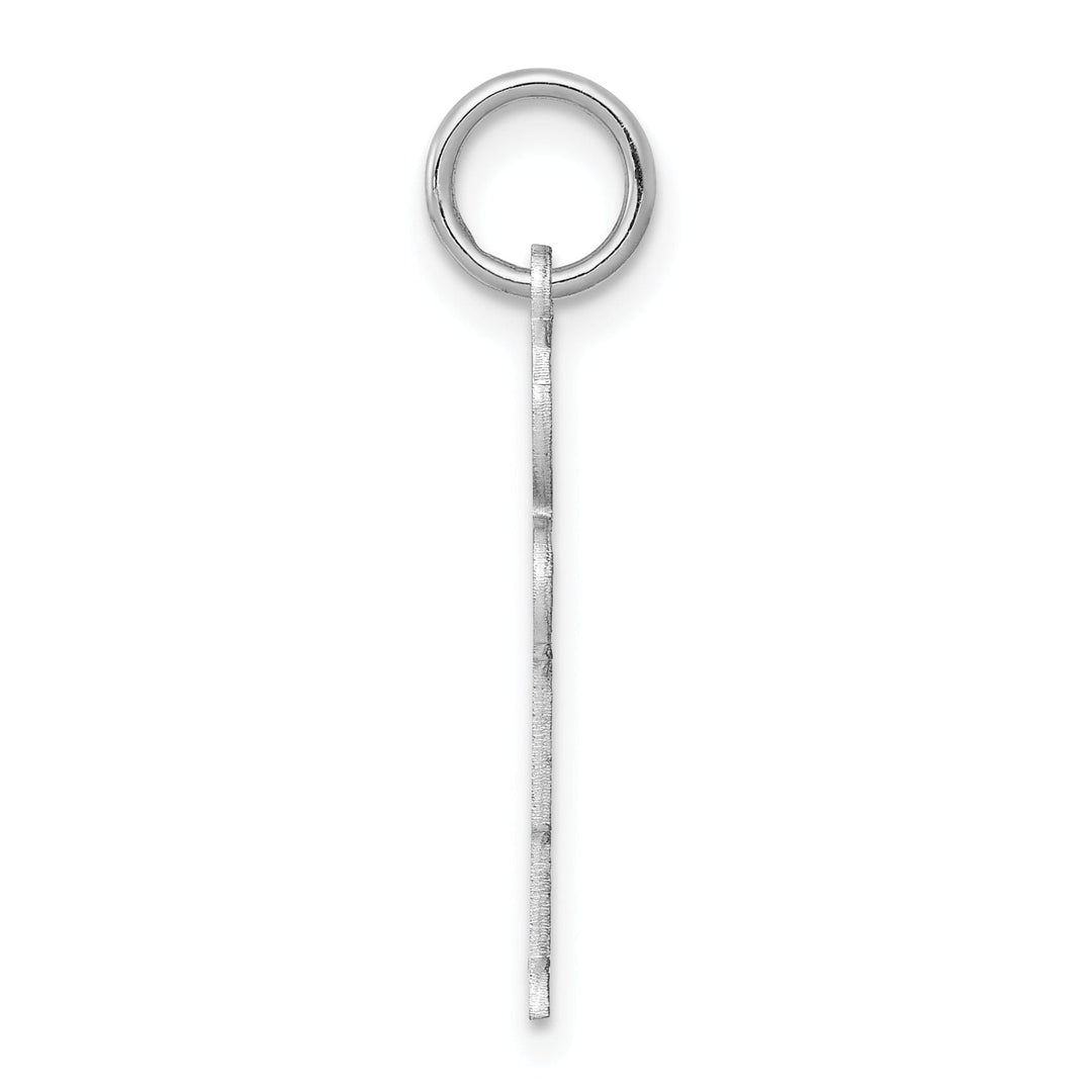 14k White Gold Boy With Haircut Hugs Charm