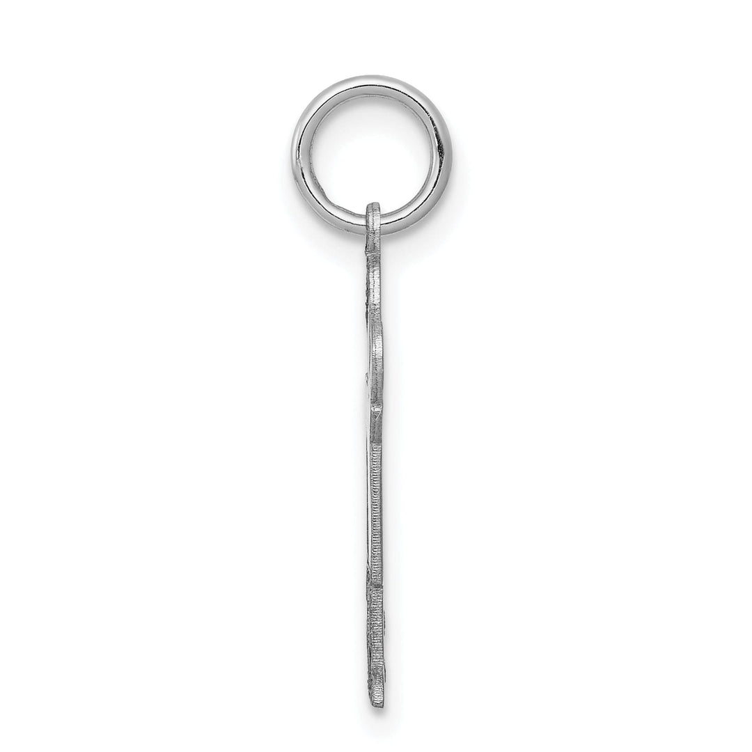 14k White Gold Boy With Haircut Kiss Charm