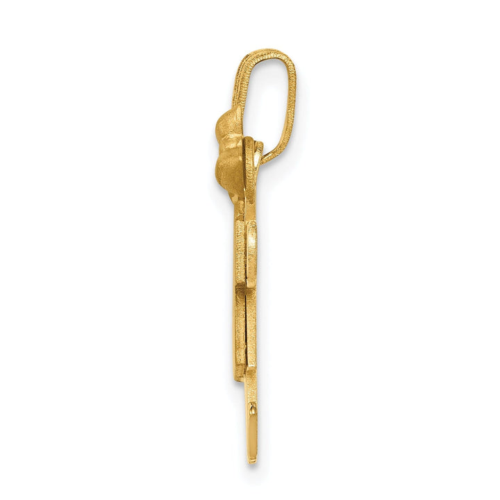 14k Yellow Gold Polished Boy-Girl Twins Kiss Charm