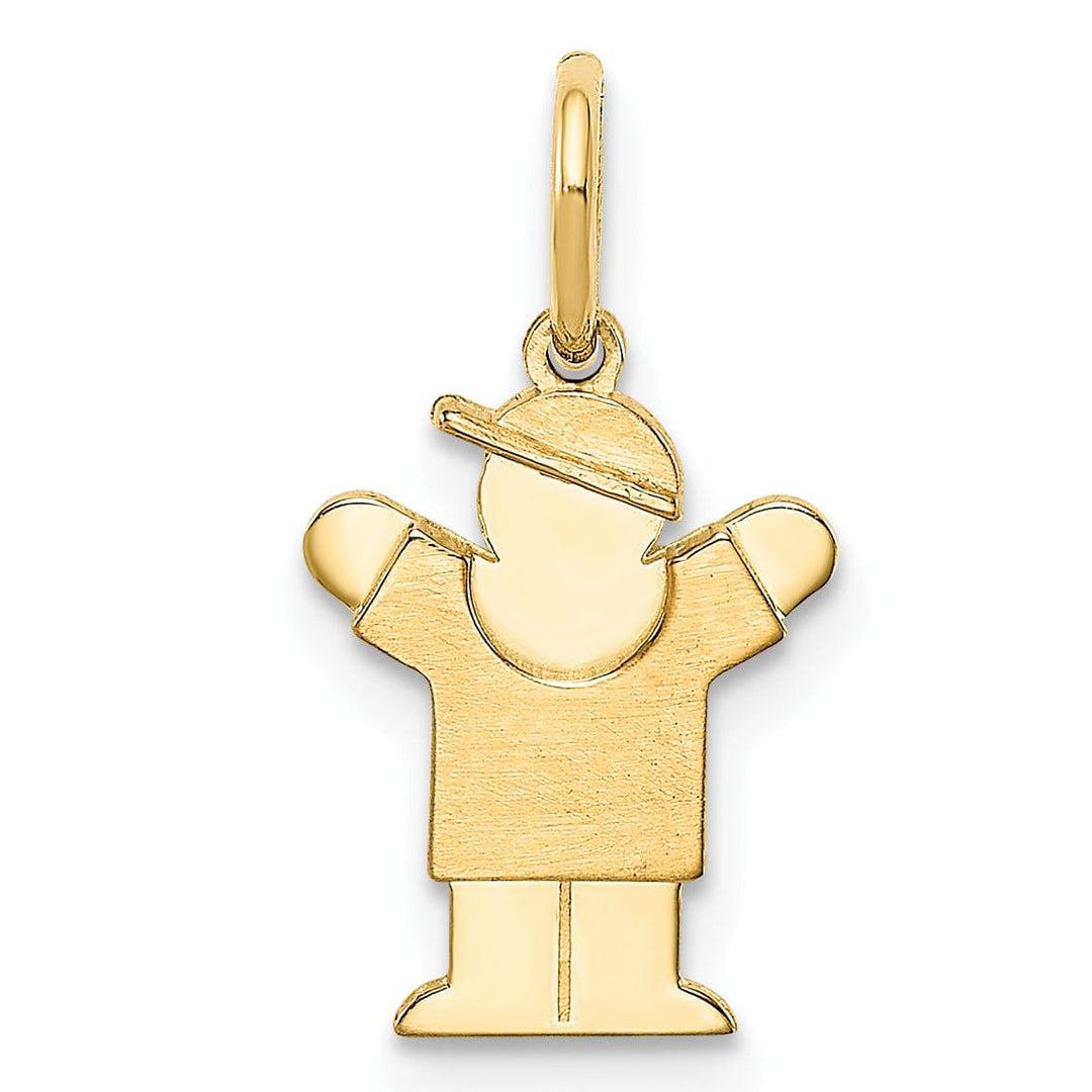 14k Yellow Gold Mini Boy With Hat Love Charm