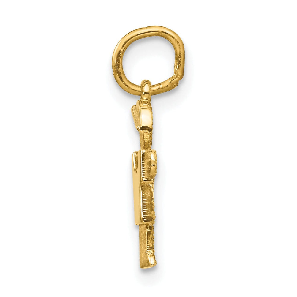 14k Yellow Gold Mini Boy With Hat Hugs Charm