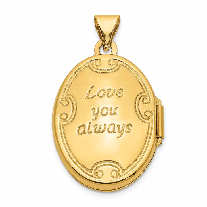 14k Gold Love you always Locket