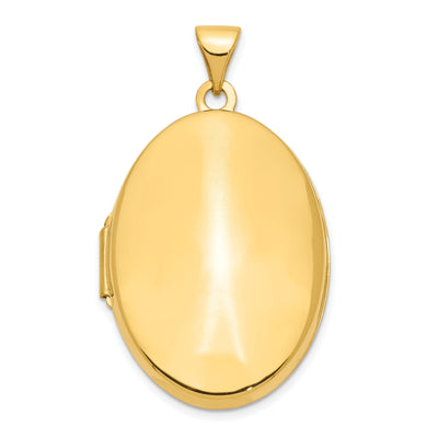 14k Yellow Gold Polished Domed Oval Locket at $ 316.39 only from Jewelryshopping.com