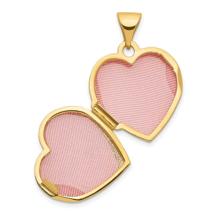 14k Yellow Gold Heart Locket