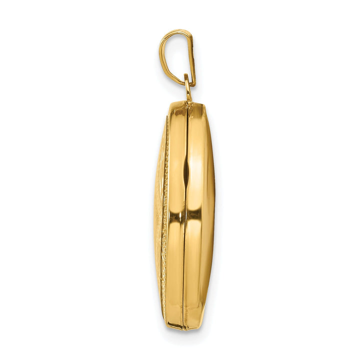 14k Yellow Gold Oval Locket