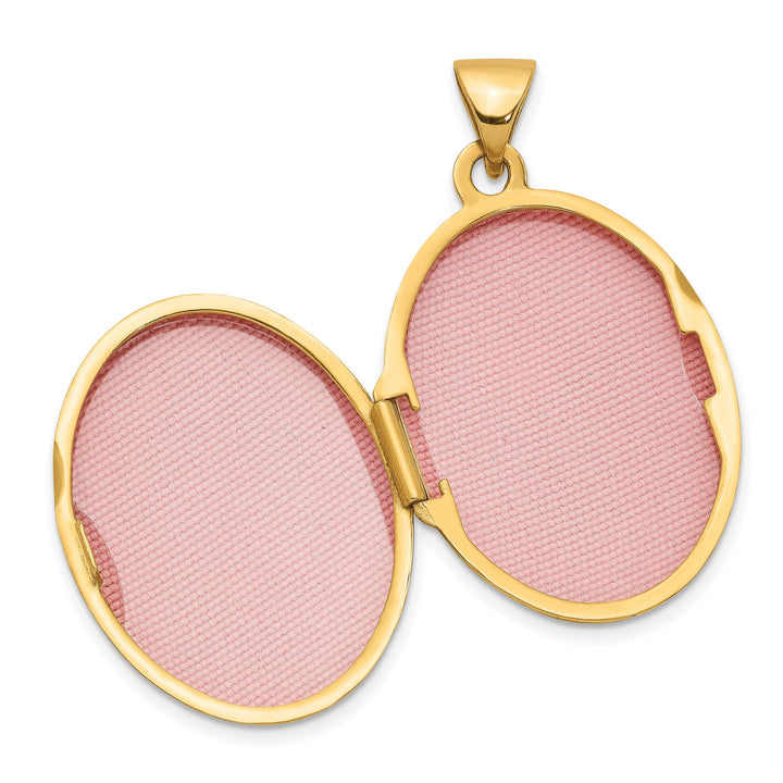 14k Yellow Gold Oval Locket