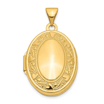 14k Yellow Gold Oval Locket at $ 212.11 only from Jewelryshopping.com