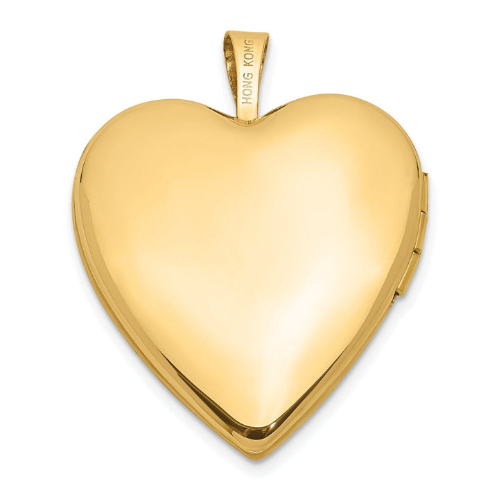 14k Yellow Gold I Love You Diamond Heart Locket