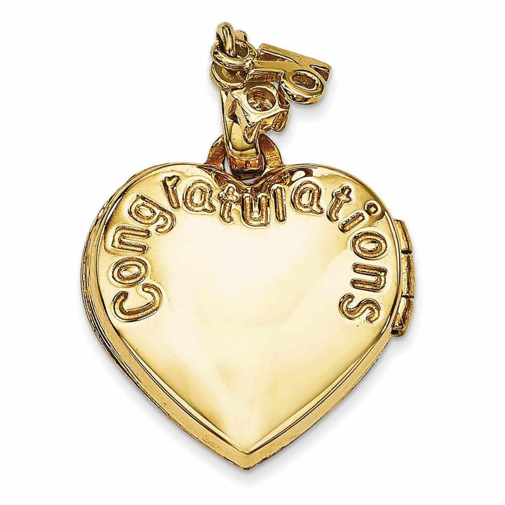 14k Gold Heart Happy 16th Birthday with Locket