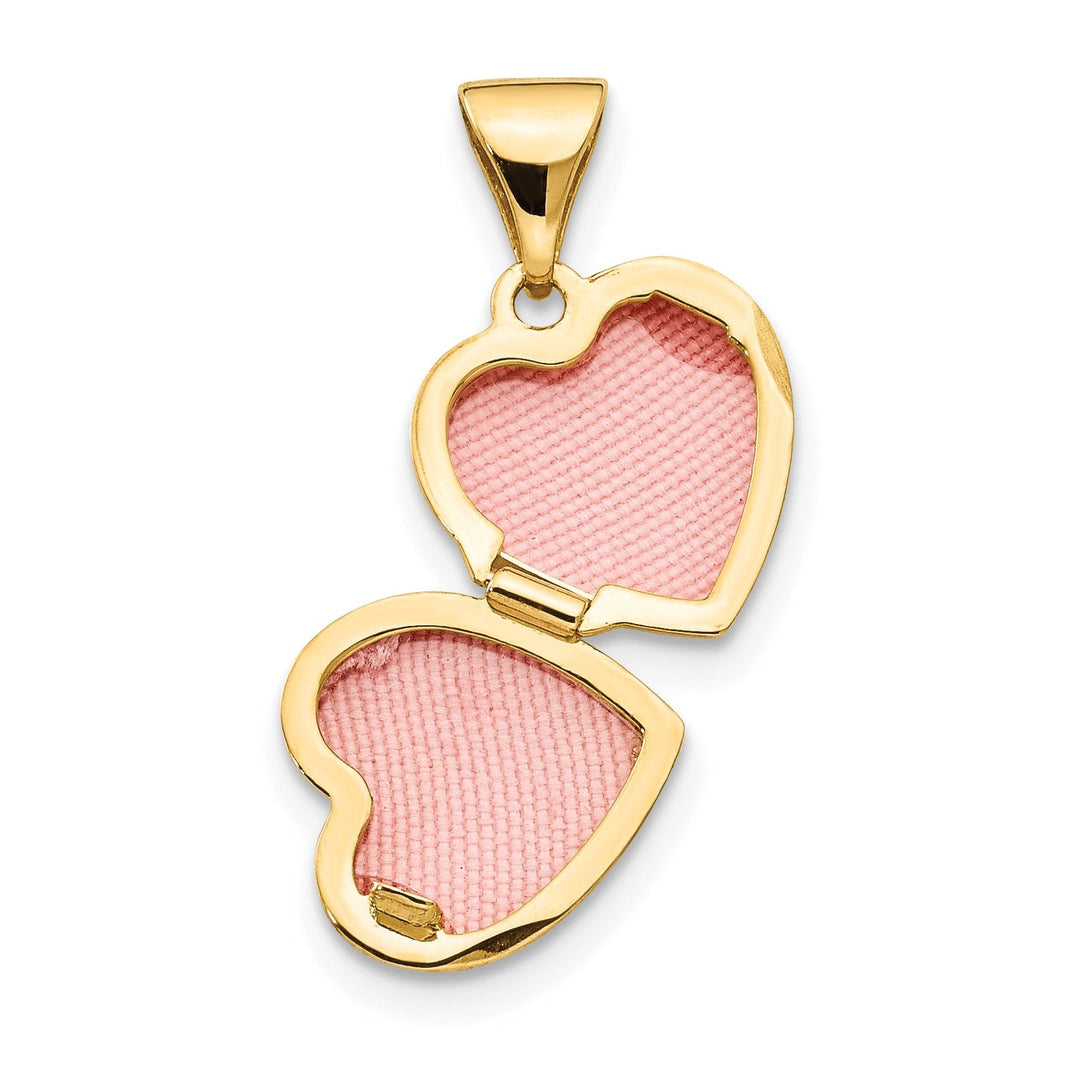 14k Yellow Gold Heart Locket