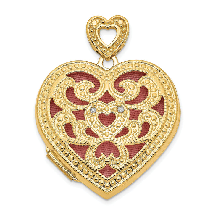 14k Yellow Gold Heart Vintage Locket