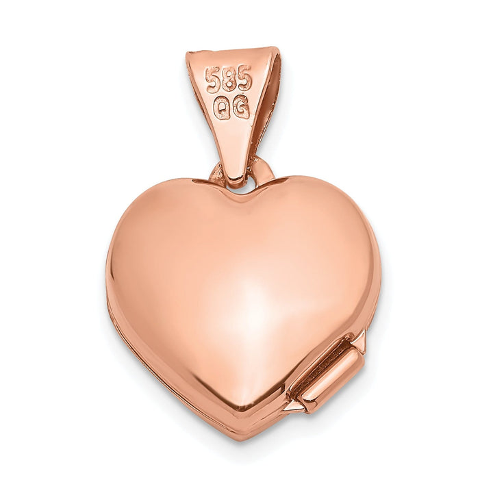 Two-tone Gold Heart Locket