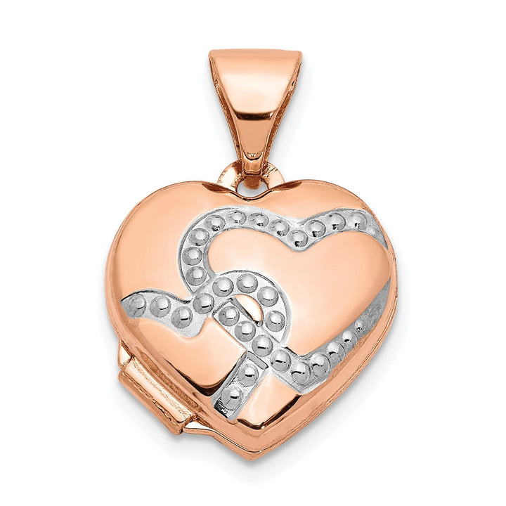 Two-tone Gold Heart Locket