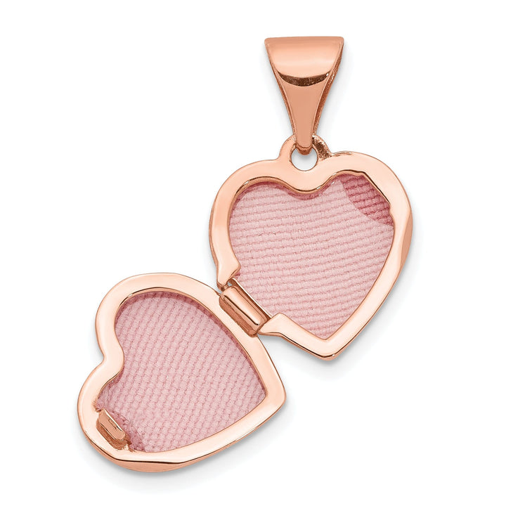 Rose Gold Plain Heart Locket