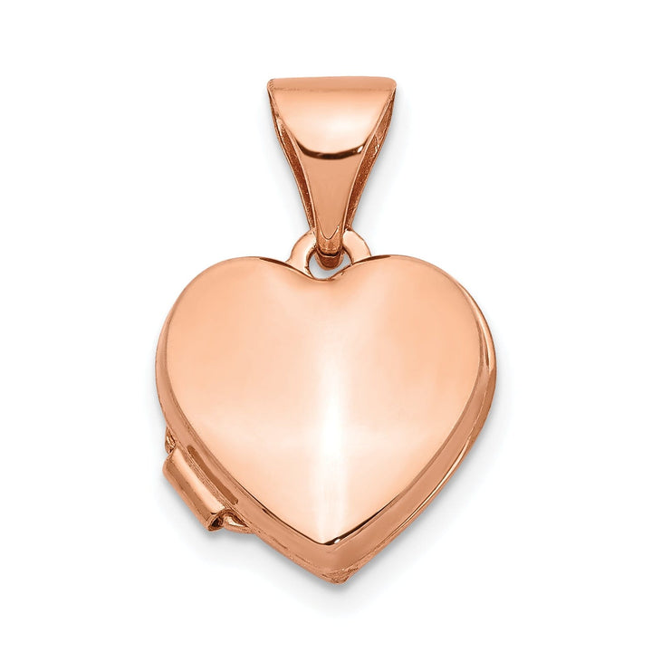 Rose Gold Plain Heart Locket