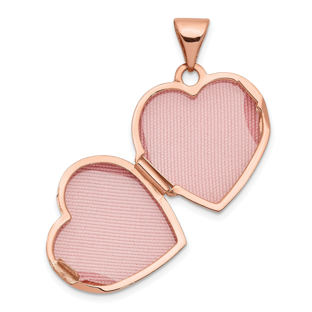 Rose Gold Plain Heart Locket