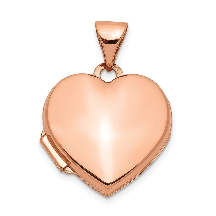 Rose Gold Plain Heart Locket