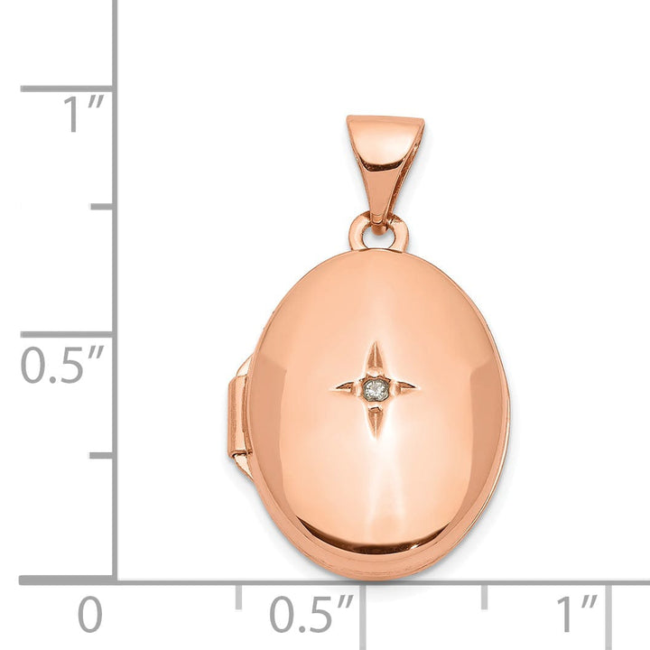 Rose Gold Diamond Locket