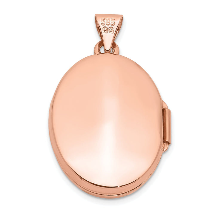 Rose Gold Oval Locket