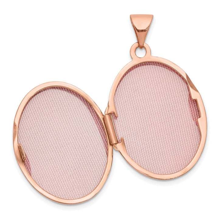 Rose Gold Oval Locket