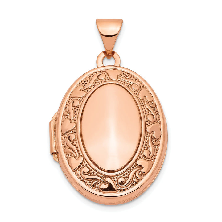 Rose Gold Oval Locket