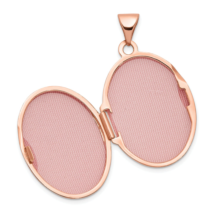 Rose Gold Domed Oval Locket