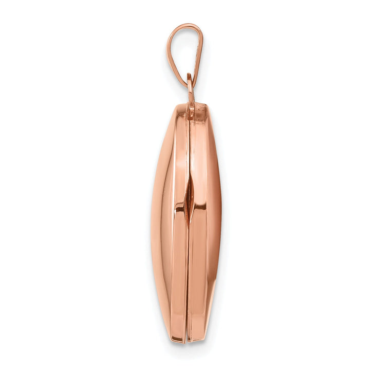 Rose Gold Polished Oval Locket