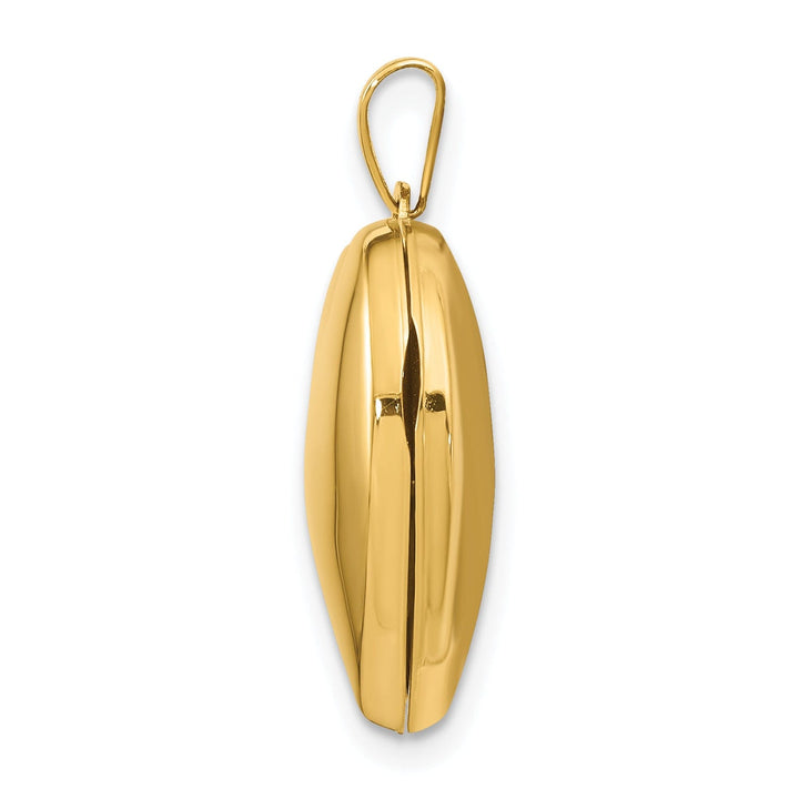 14k Yellow Gold Plain Heart Locket