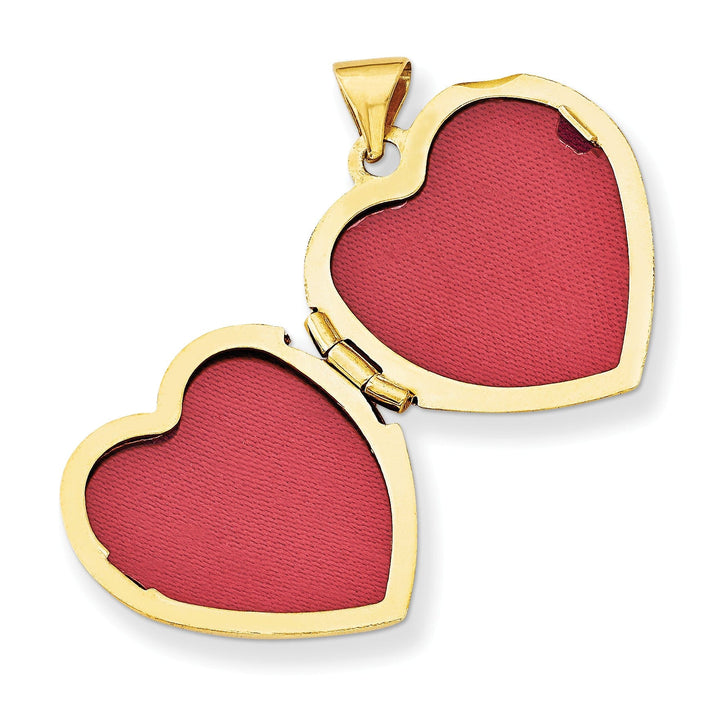 14k Yellow Gold Claddagh Heart Locket