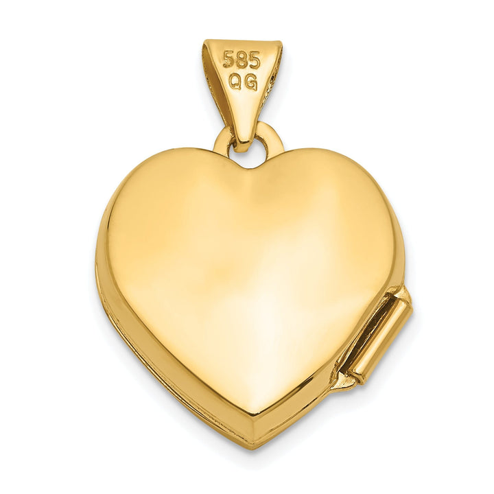 14k Yellow Gold I Love You Heart Locket