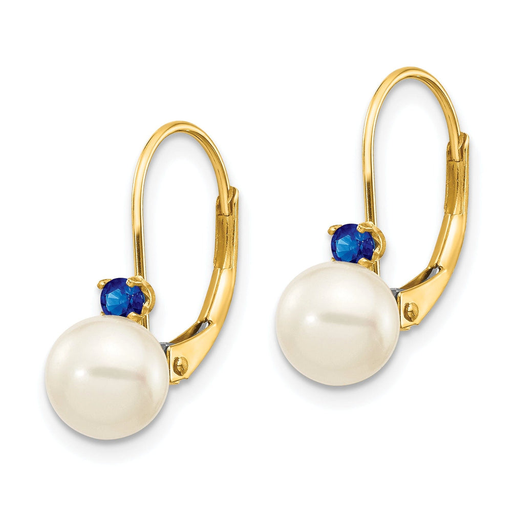 14k Yellow Gold Freshwater Pearl Earring