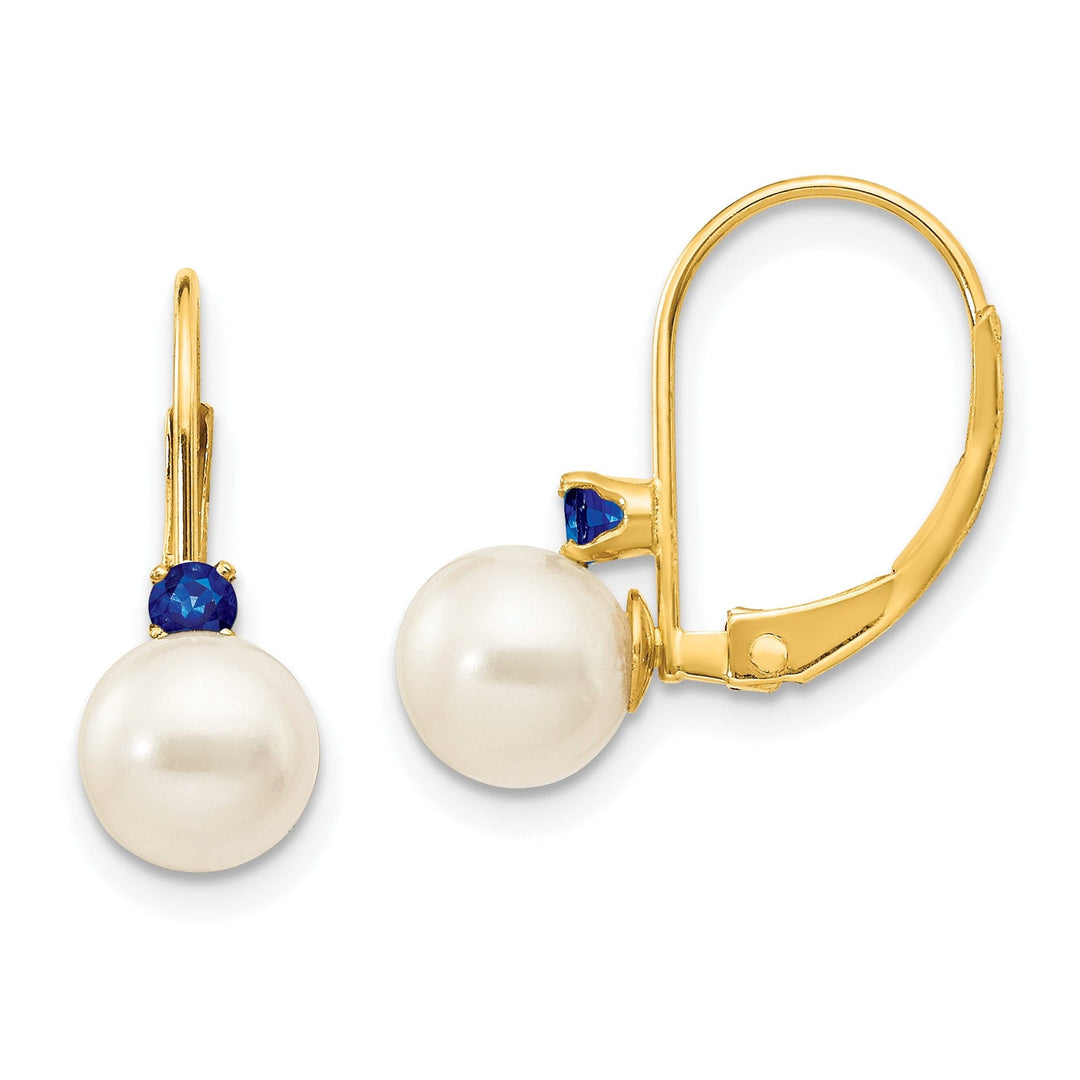 14k Yellow Gold Freshwater Pearl Earring