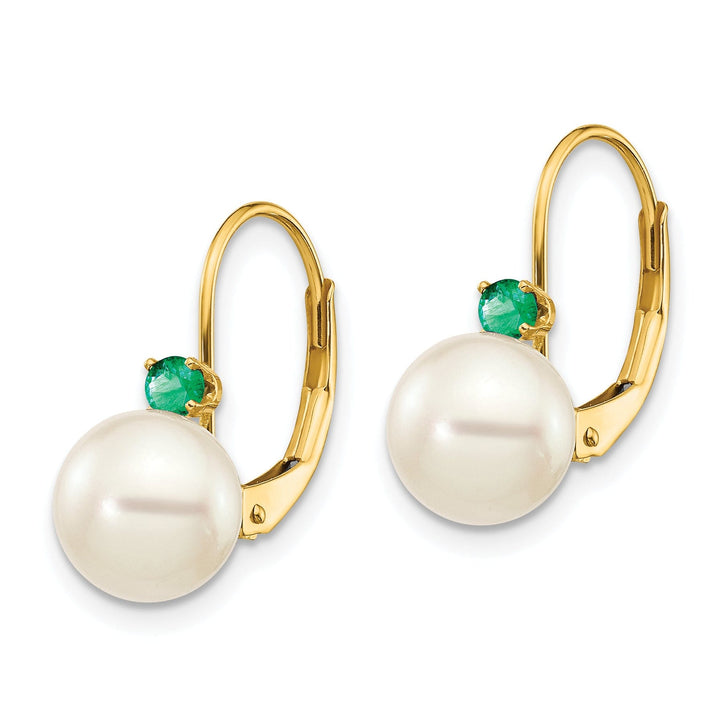 14k Yellow Gold Freshwater Pearl Earring