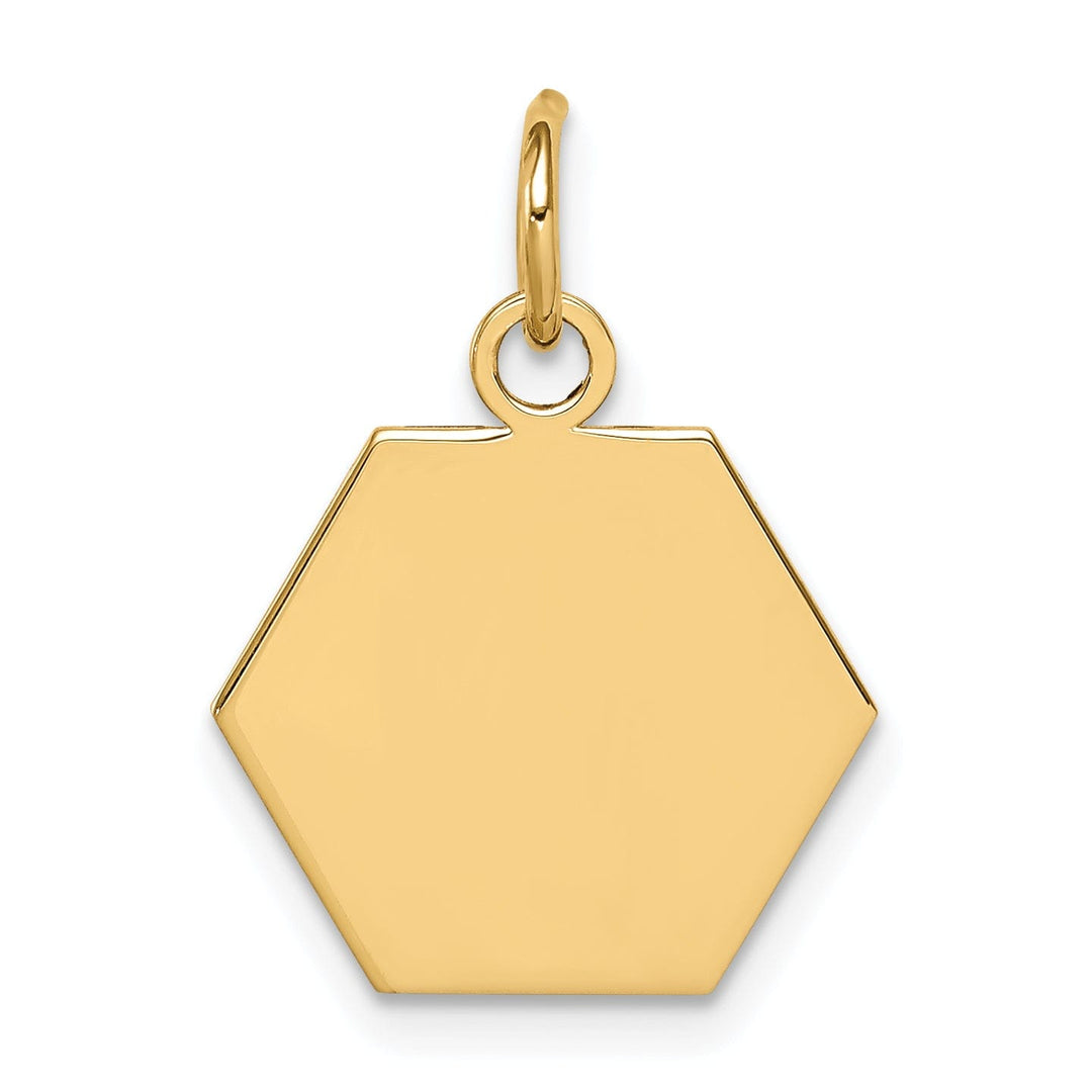 14k Yellow Gold Medical Alert Pendant