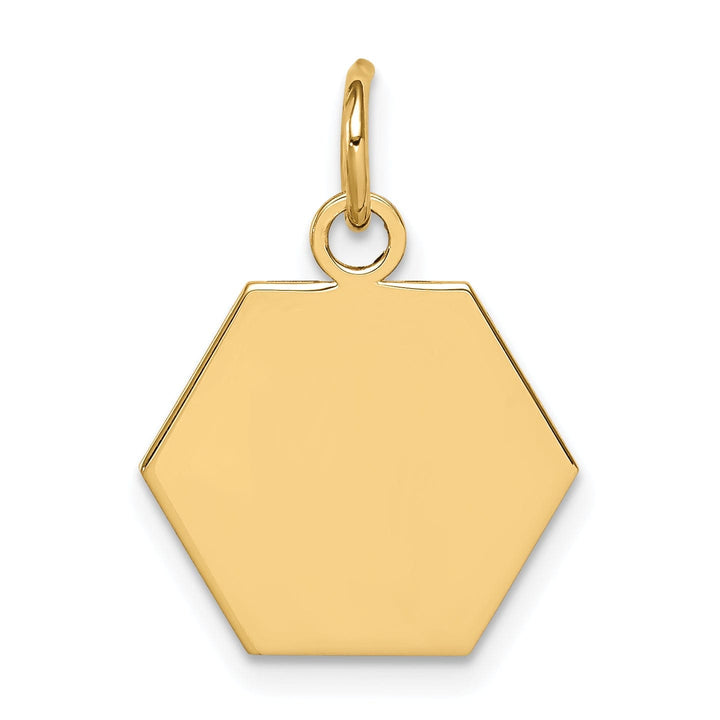 14k Yellow Gold Medical Alert Pendant