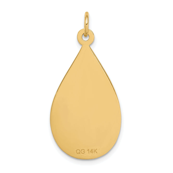 14k Yellow Gold Medical Alert Pendant