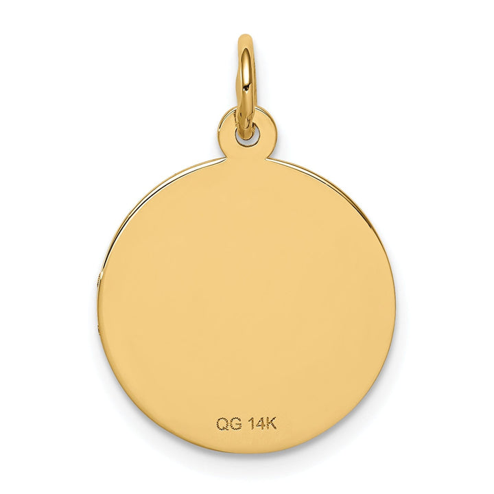 14k Yellow Gold Medical Alert Pendant