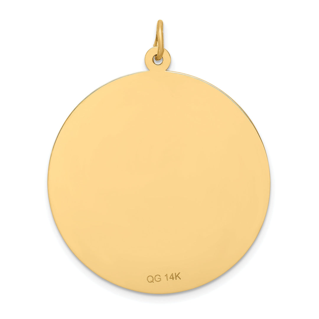 14k Yellow Gold Medical Alert ID Pendant