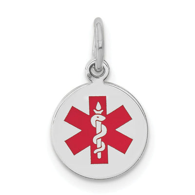 14k White Gold Medical Alert ID Charm Pendants at $ 105.42 only from Jewelryshopping.com