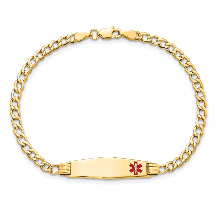 14K Yellow Gold Cuban Link Medical ID Bracelet