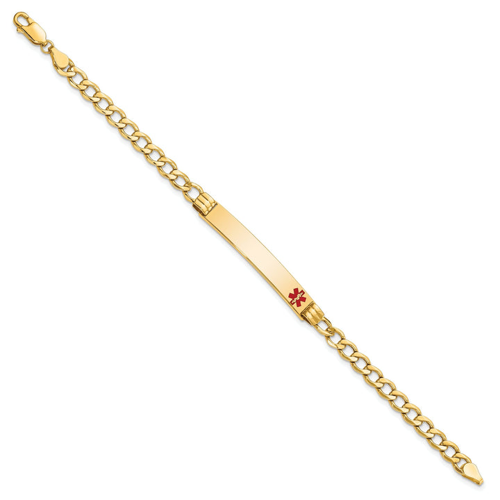 14K Yellow Gold Cuban Link Medical ID Bracelet