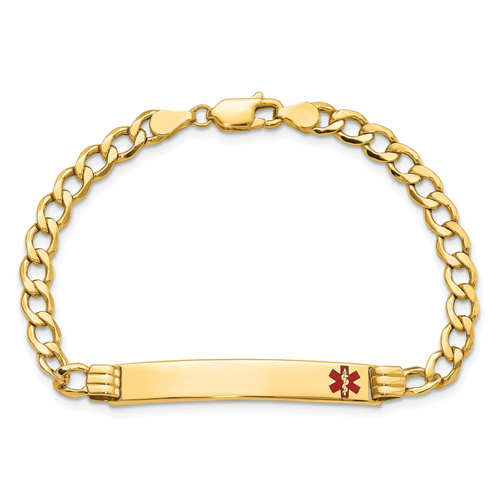 14K Yellow Gold Cuban Link Medical ID Bracelet