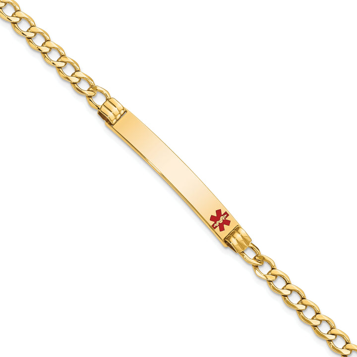 14K Yellow Gold Cuban Link Medical ID Bracelet