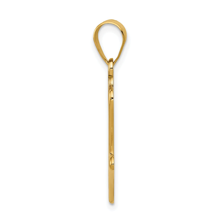 14k Yellow Gold Autism Puzzle Handprint Charm