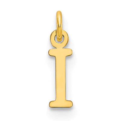 14k Yellow Gold Polished Finish Cut-Out Letter I Initial Design Charm Pendant at $ 56.58 only from Jewelryshopping.com