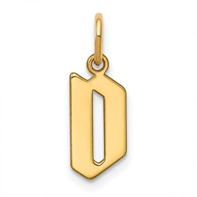 14K Yellow Gold Upper Case Letter D Initial Charm Pendant at $ 73.68 only from Jewelryshopping.com