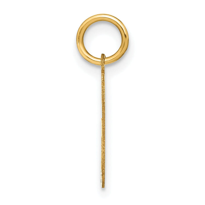 14k Yellow Gold Women's Letter G Initial Charm Pendant