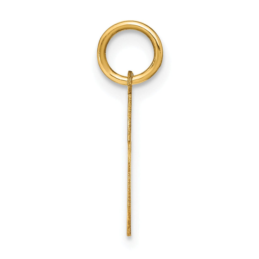 14k Yellow Gold Women's Letter S Initial Charm Pendant