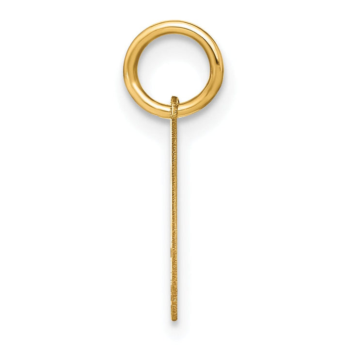 14k Yellow Gold Heart Cut-Out Letter G Initial Pendant