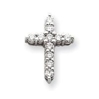 14k White Gold VS2 / SI1 Diamond Cross Pendant at $ 1274.54 only from Jewelryshopping.com